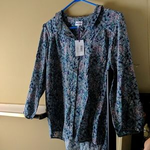 New with tag brora 3/4 sleeve blouse